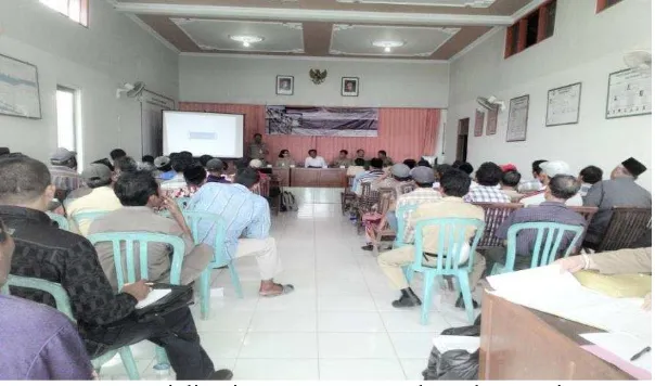 Gambar 1. Sumber: Dokumentasi Tim Fasilitator  Desa Kedungmutih  Sosialisasi PNPM PUGAR di Kabupaten Demak  