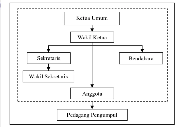Gambar 3. Struktur Organisasi Kelompok Tani Solok Agro UPT BP4K2P Kecamatan Baso, Kabupaten Agam (2012) 