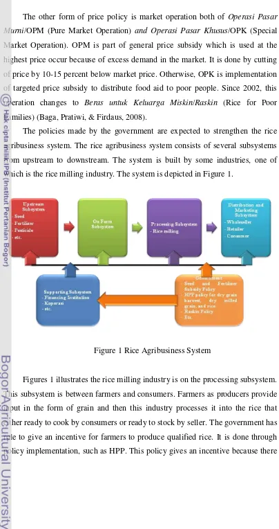 Figure 1 Rice Agribusiness System 