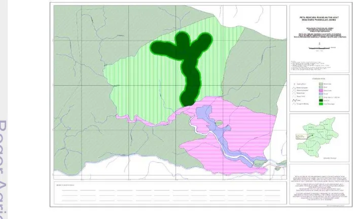 Gambar 7. Peta Kawasan Hutan Adat Desa Baru Pangkalan Jambu 