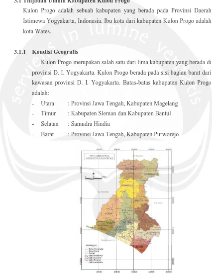 Gambar 3. 1 Peta Kulon Progo (sumber: 