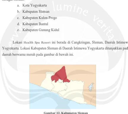 Gambar 12. Kabupaten Sleman Sumber : google maps 