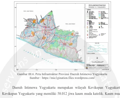 Tabel III.1. Data Paroki di Daerah Istimewa Yogyakarta  PAROKI RAYON KOTA 
