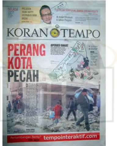 Gambar 4 : Sampel foto 2 Sumber: Koran Tempo, 6 Januari 2009
