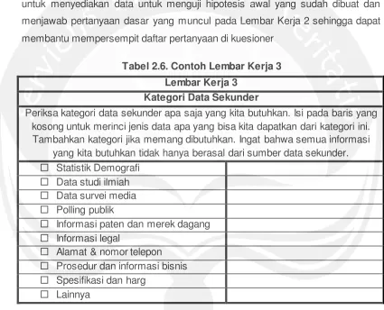 Tabel 2.6. Contoh Lembar Kerja 3 