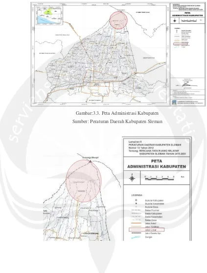 Gambar:3.3. Peta Administrasi Kabupaten 