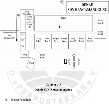 Denah SDN Rancamanggung Gambar 3.3  