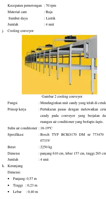 Gambar 2 cooling conveyor 