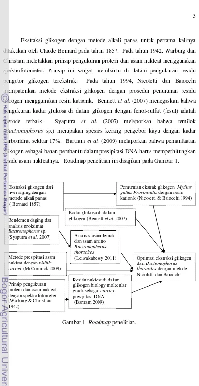 Gambar 1  Roadmap penelitian. 