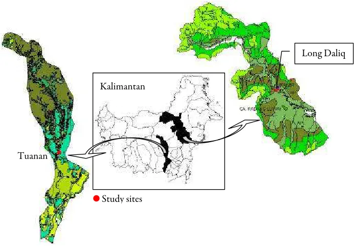 Figure 1. Location of the study sites