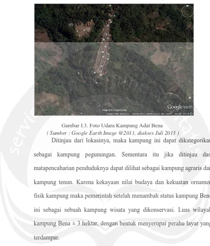 Gambar I.3. Foto Udara Kampung Adat Bena 