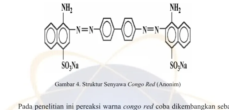 Gambar 4. Struktur Senyawa Congo Red (Anonim) 