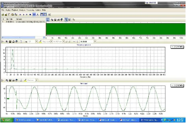 Gambar 3.13. Perbedaan bit depth pada software FFT Properties v5 signal recorder 