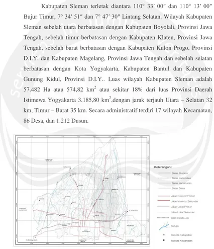 Gambar 3.1. Peta Administratif Kabupaten Sleman 2008-2014 