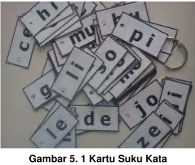 Gambar 5. 1 Kartu Suku Kata 