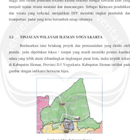 Gambar 3.2 Peta Kabupaten Sleman 