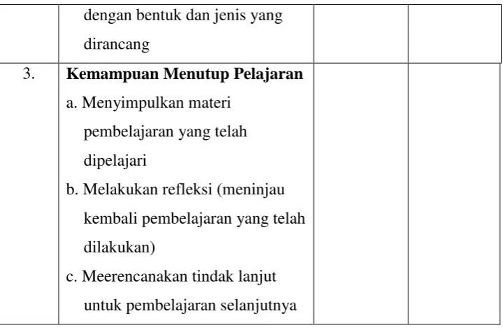 Tabel 3.7 