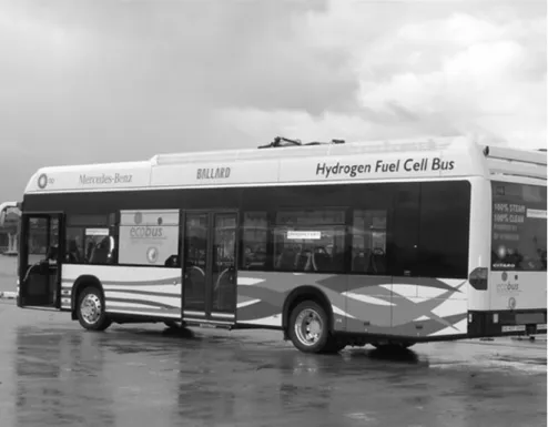 Figure 1.2. Ballard Power Systems fuel cell bus [10]. (Image courtesy of Ballard Power  Systems.) 