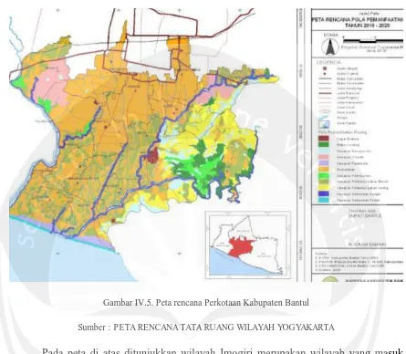 Gambar IV.5. Peta rencana Perkotaan Kabupaten Bantul 