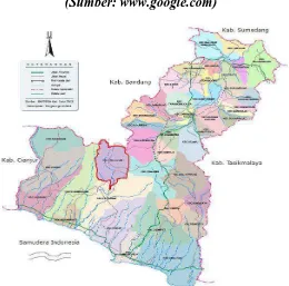 Gambar 3.3 Peta Topografi Kabupaten Garut 