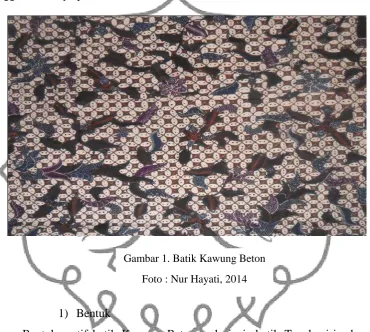 Gambar 1. Batik Kawung Beton 