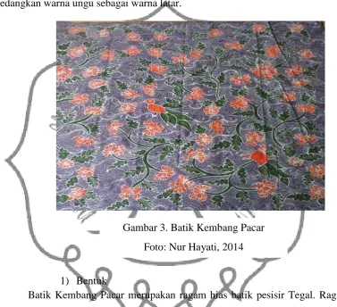 Gambar 3. Batik Kembang Pacar 