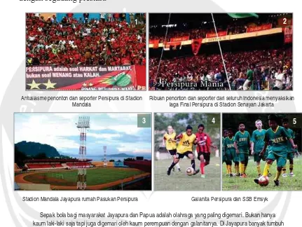 Gambar 1.3 Sepak bola menjadi agama kedua di Papua