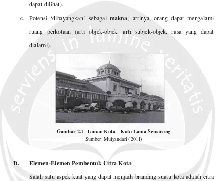 Gambar 2.1 Taman Kota – Kota Lama Semarang