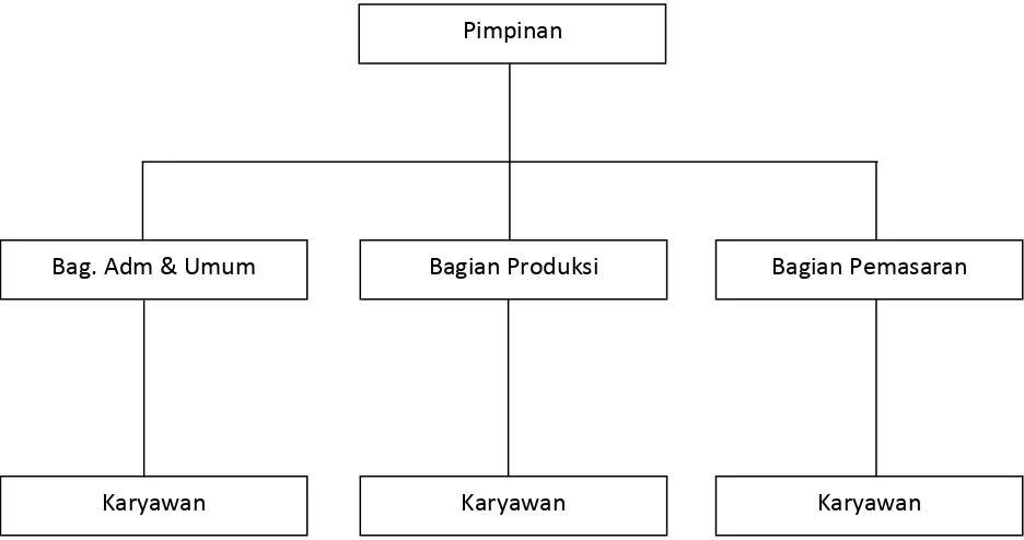 Gambar 4.1 Bagan Struktur Organisasi Perusahaan Jamu Sabdo Palon 
