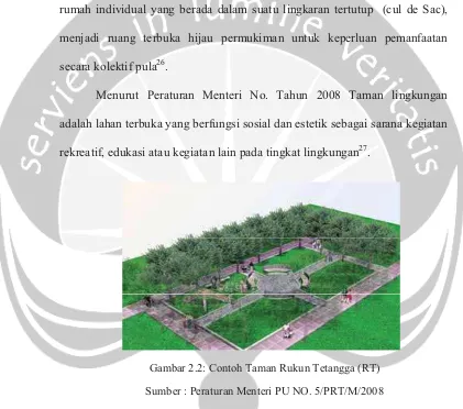 Gambar 2.2: Contoh Taman Rukun Tetangga (RT) 