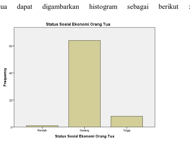 Gambar 3. Histogram Status Sosial Ekonomi Orang Tua 