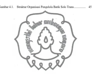 Gambar 4.1. Struktur Organisasi Pengelola Batik Solo Trans................ 45 