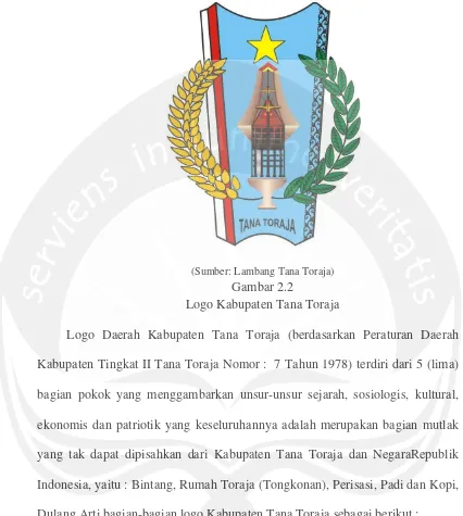 Gambar 2.2 Logo Kabupaten Tana Toraja 