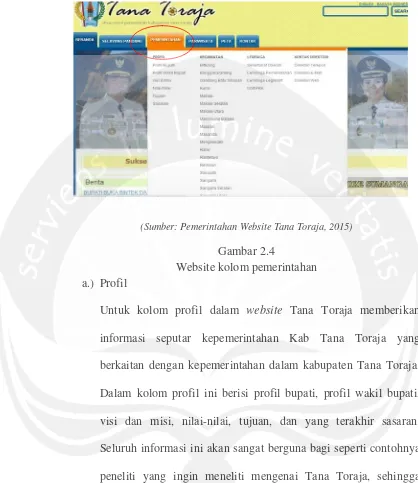 Gambar 2.4 Website kolom pemerintahan  
