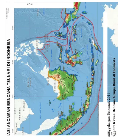 Gambar 1.1. Peta Index Rawan Bencana Gempa Bumi di Indonesia 