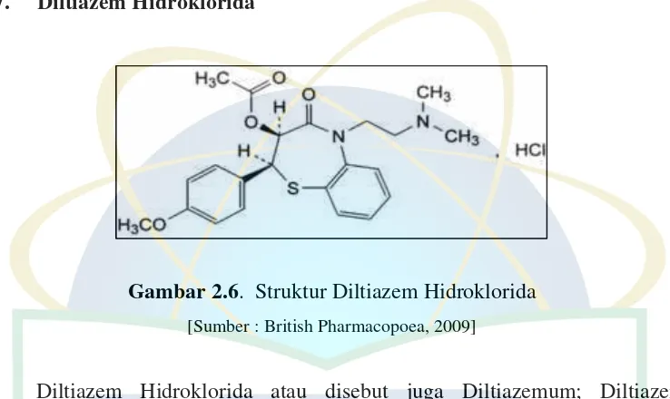 Gambar 2.6. Struktur Diltiazem Hidroklorida