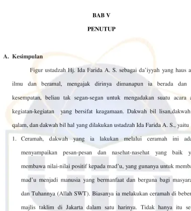 Figur ustadzah Hj. Ida Farida A. S. sebagai da’iyyah yang haus akan 