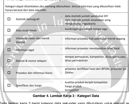 Gambar 4. Lembar Kerja 3 : Kategori Data  