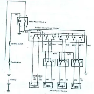 Gambar 8. Rangkaian power window (step 2 toyota)