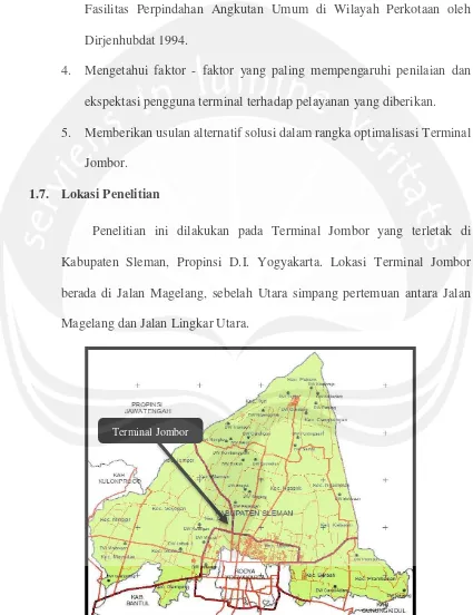 Gambar.1.1. Peta Kabupaten Sleman 
