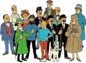 Gambar 8: Para Tokoh dalam Komik Tintin 