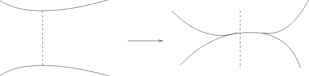 Figure 10: The pinching operation that is used in the proof of Proposition 4.8.