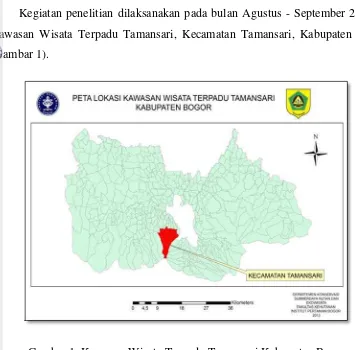 Gambar 1  Kawasan Wisata Terpadu Tamansari Kabupaten Bogor. 
