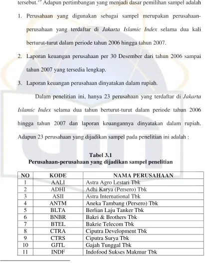 Tabel 3.1   