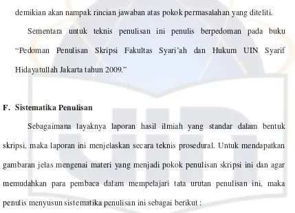 gambaran jelas mengenai materi yang menjadi pokok penulisan skripsi ini dan agar