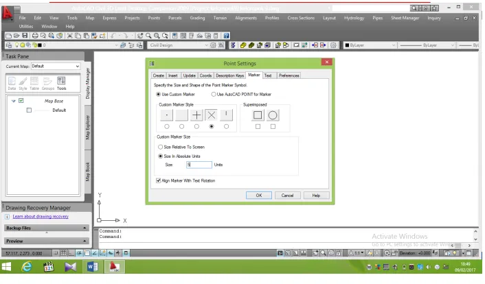 Gambar 2.2.a. Point Settings