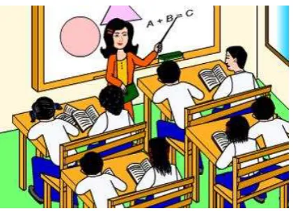Gambar 7. Proses Belajar Mengajar di Kelas 