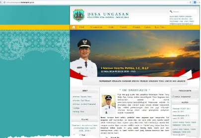 Gambar 1. Contoh Website Pemerintahan Desa Melung 
