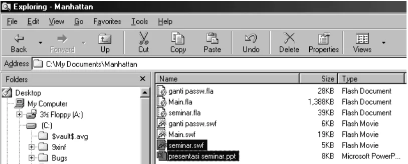 Gambar 1. Letak File di Windows Explorer 