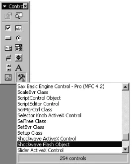 Gambar 3. Shockwave Flash Object 